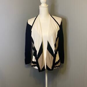 Retro-ology Long Sleeve Open Front Waterfall Cardigan